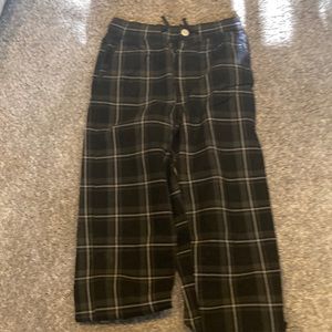 Black and white jeans